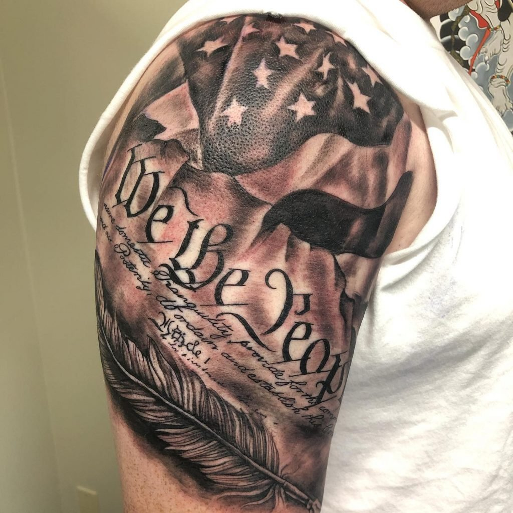 60+ Patriotic & Independent We The People Tattoo Designs [2023] - InkMatch