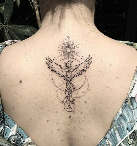 Phoenix bird tattoo on girls neck  YouTube