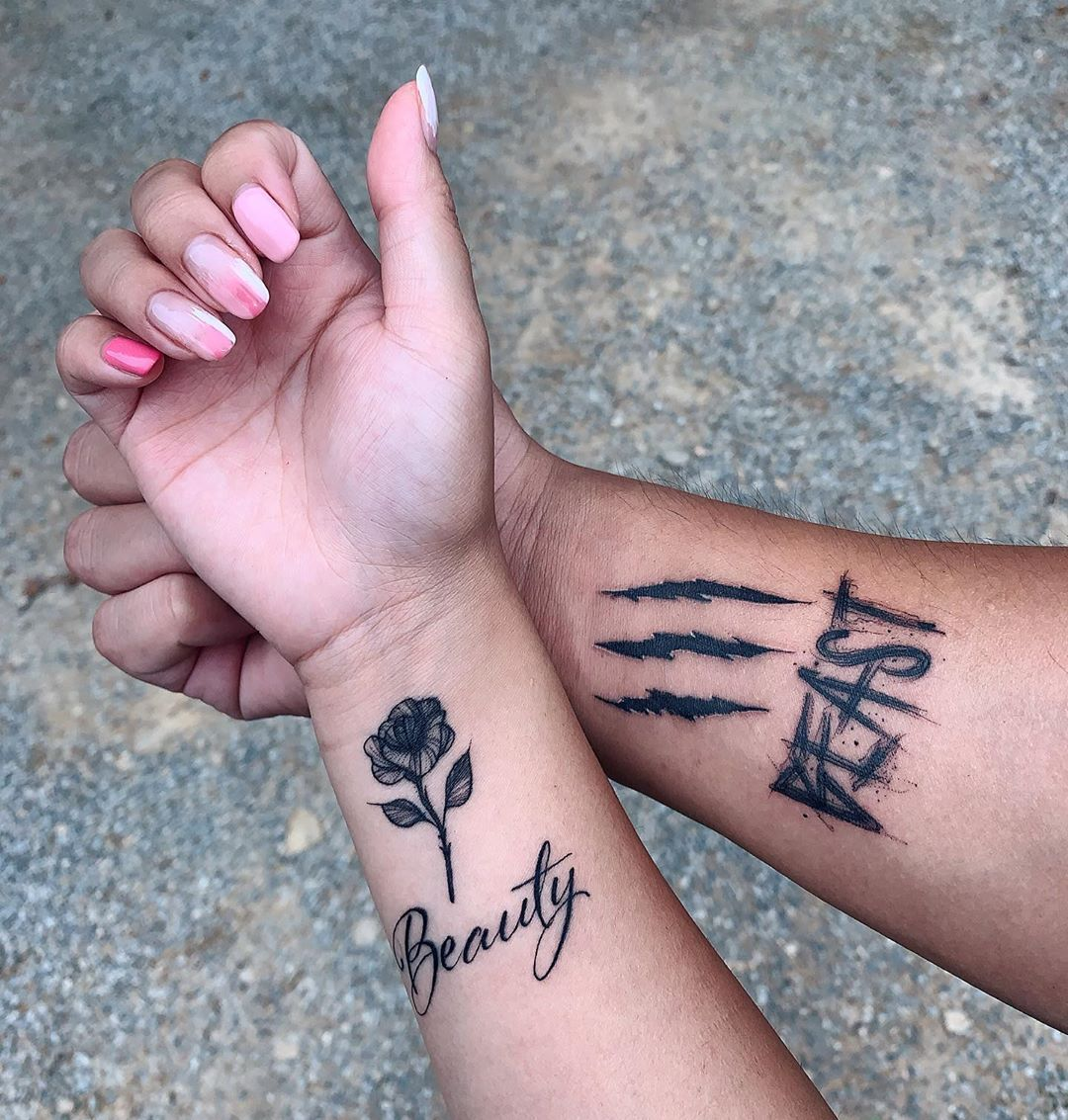 Matching Couple Tattoos for Men - Ideas and Inspiration for Guys