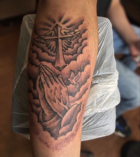 Tattoos With Praying Hands: Spiritual Meaning and Best Ideas — InkMatch
