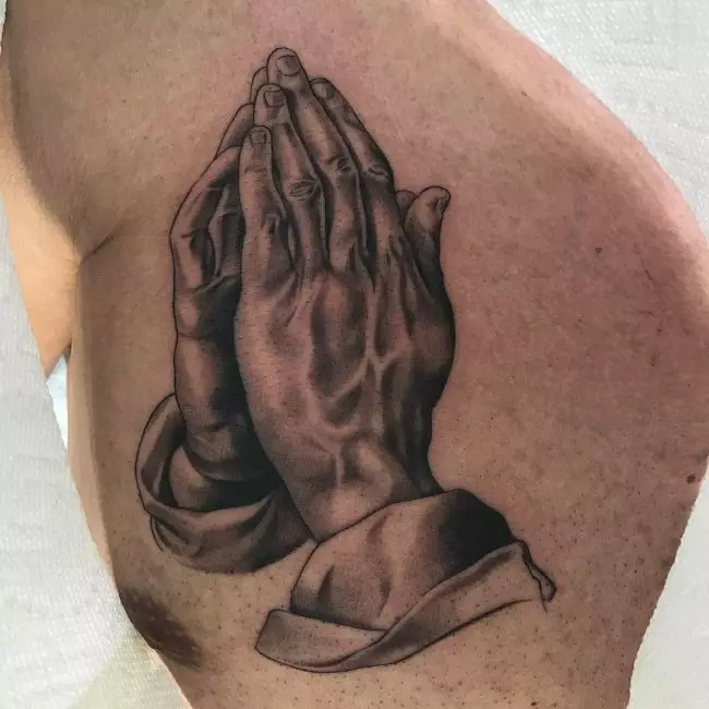 Tattoos With Praying Hands: Spiritual Meaning and Best Ideas — InkMatch