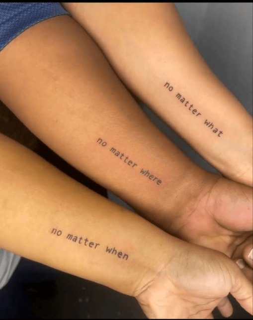 Best friend tattoos for three and more