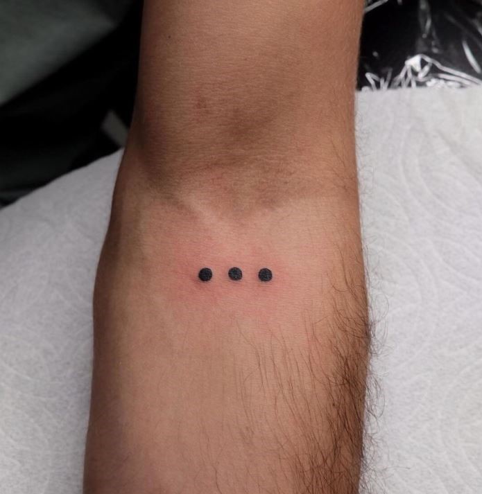 50+ Small 3 Dots Tattoos And Big Meanings Behind Them — InkMatch