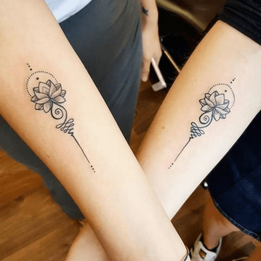 Lotus deep meaningful design for best friend tattoo