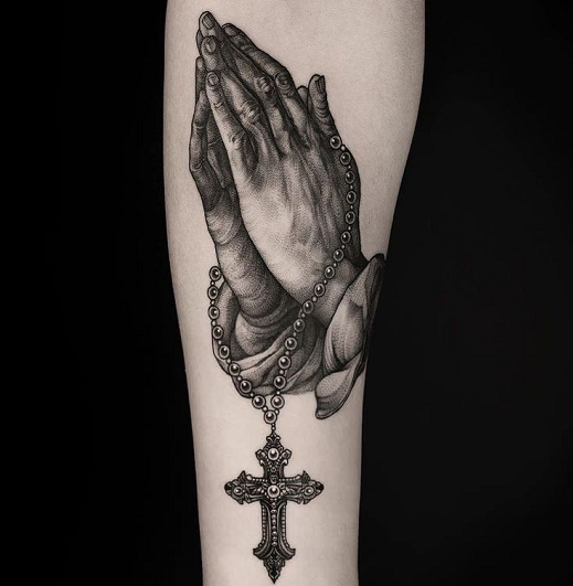 Tattoos With Praying Hands: Spiritual Meaning and Best Ideas