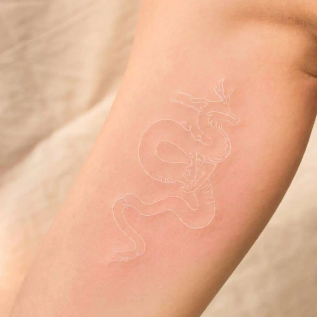 An example of a white tattoo in Japanese culture