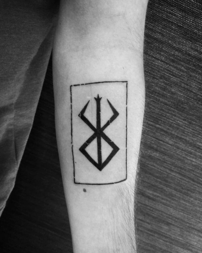 Got my first tattoo done Symbol is from berserk Thanks Logan from Trx  tattoos and piercings in St Louis Mo  rtattoos