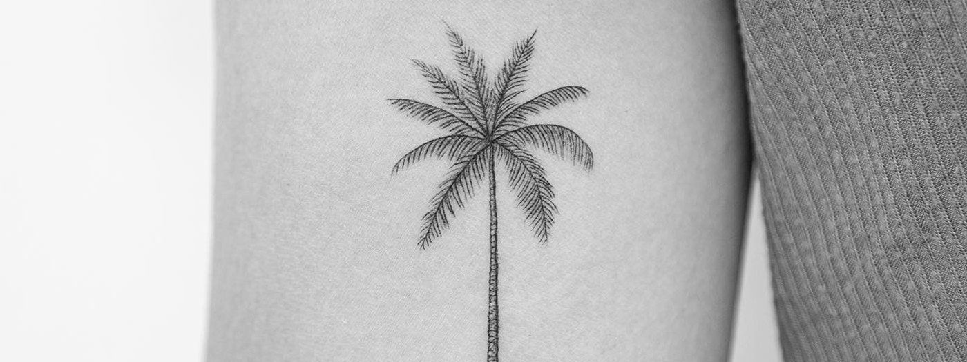 Images of palm tree tattoos