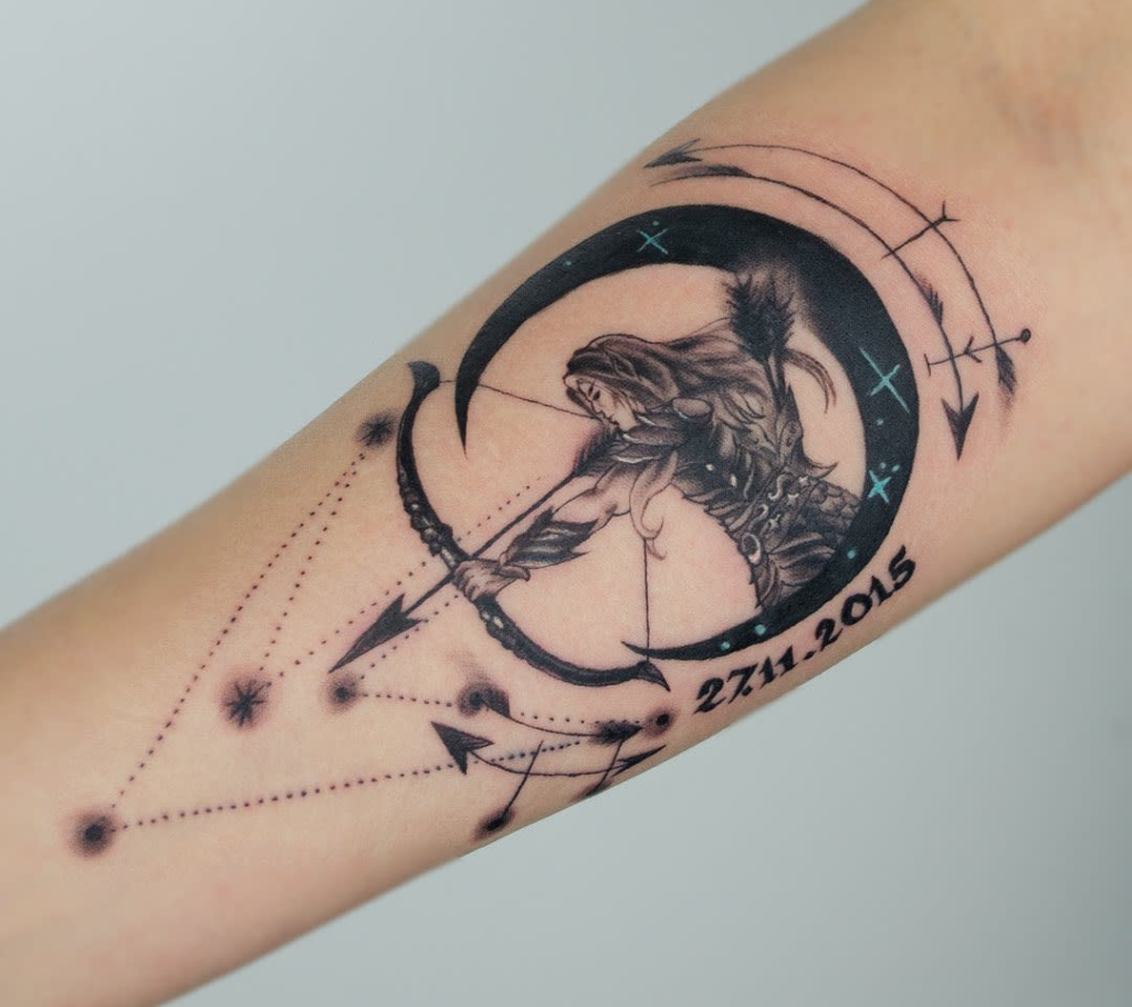 Sagittarius Tattoos for Men | Sagittarius tattoo, Hand tattoos for guys,  Tattoos for guys