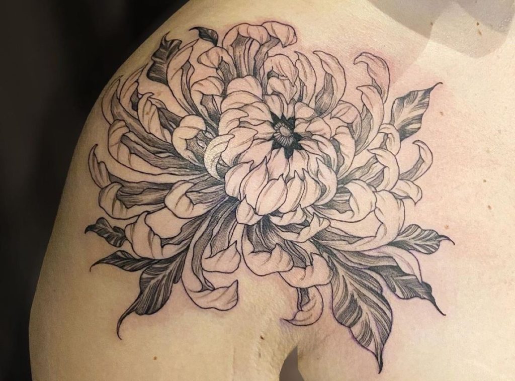 Blooming Meaning of Chrysanthemum Tattoo