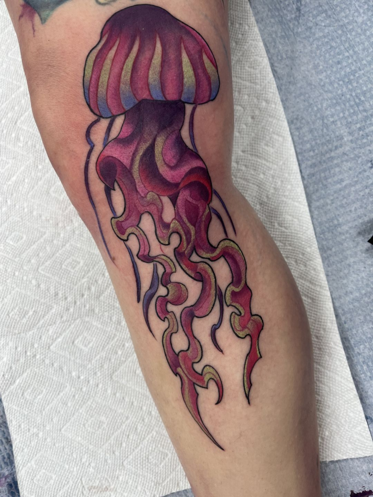 100 Jellyfish Tattoo Designs For Men - Free-Swimming Marine Ideas