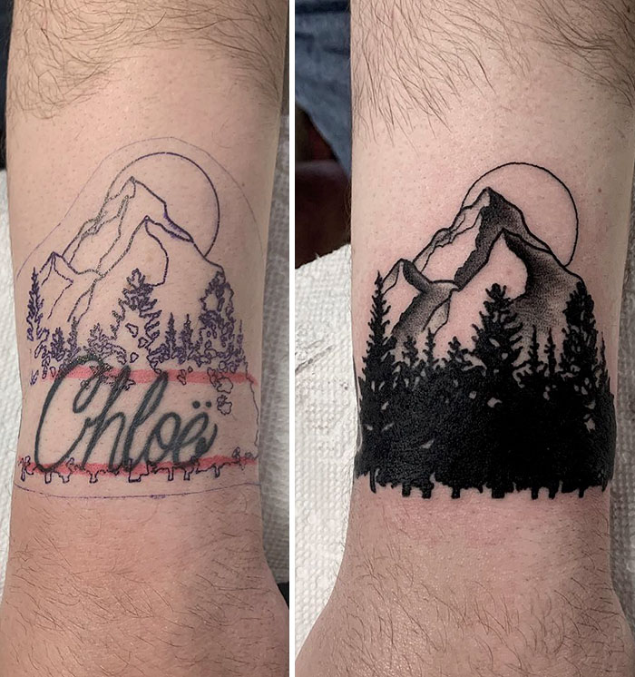 Cover-up Tattoo Ideas For Names To Start A New Stage Of Life — InkMatch