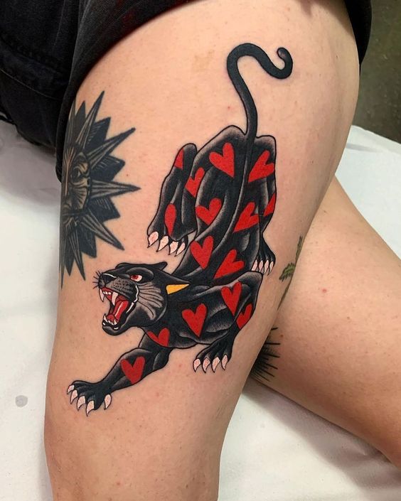 Traditional Panther done by Jim Wilson @ Solid Tattoo in Melbourne,  Australia : r/tattoos