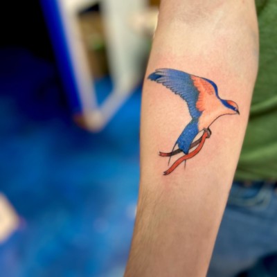 Waterproof Temporary Tattoo Sticker fly birds tattoo Kingfisher Hummingbird  tatto stickers flash tatoo fake tattoos for girl - AliExpress