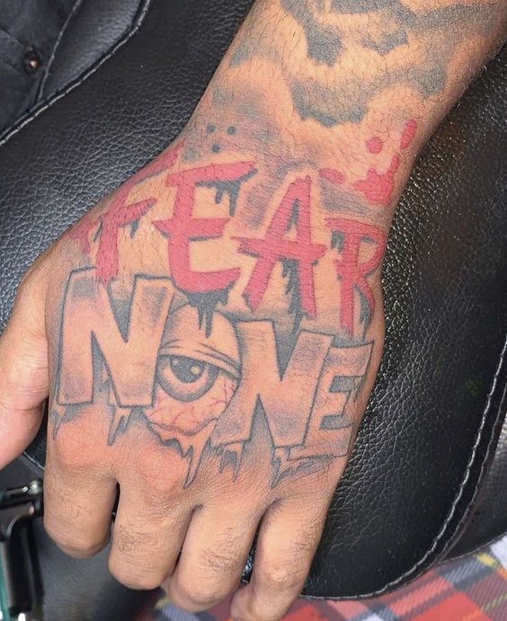 Fear none tattoo