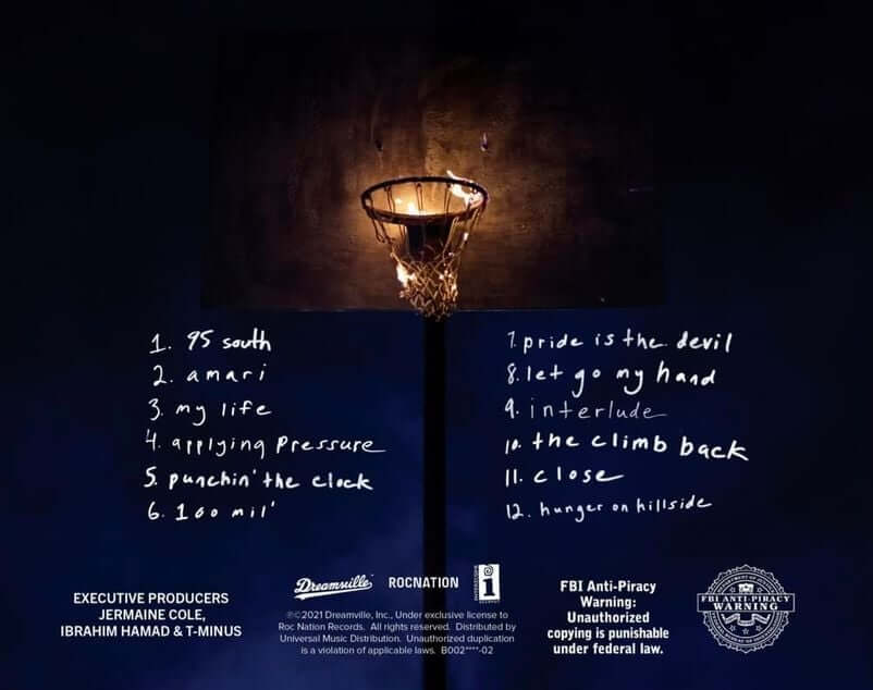 The Back cover of “The Off-Season” album by J. Cole