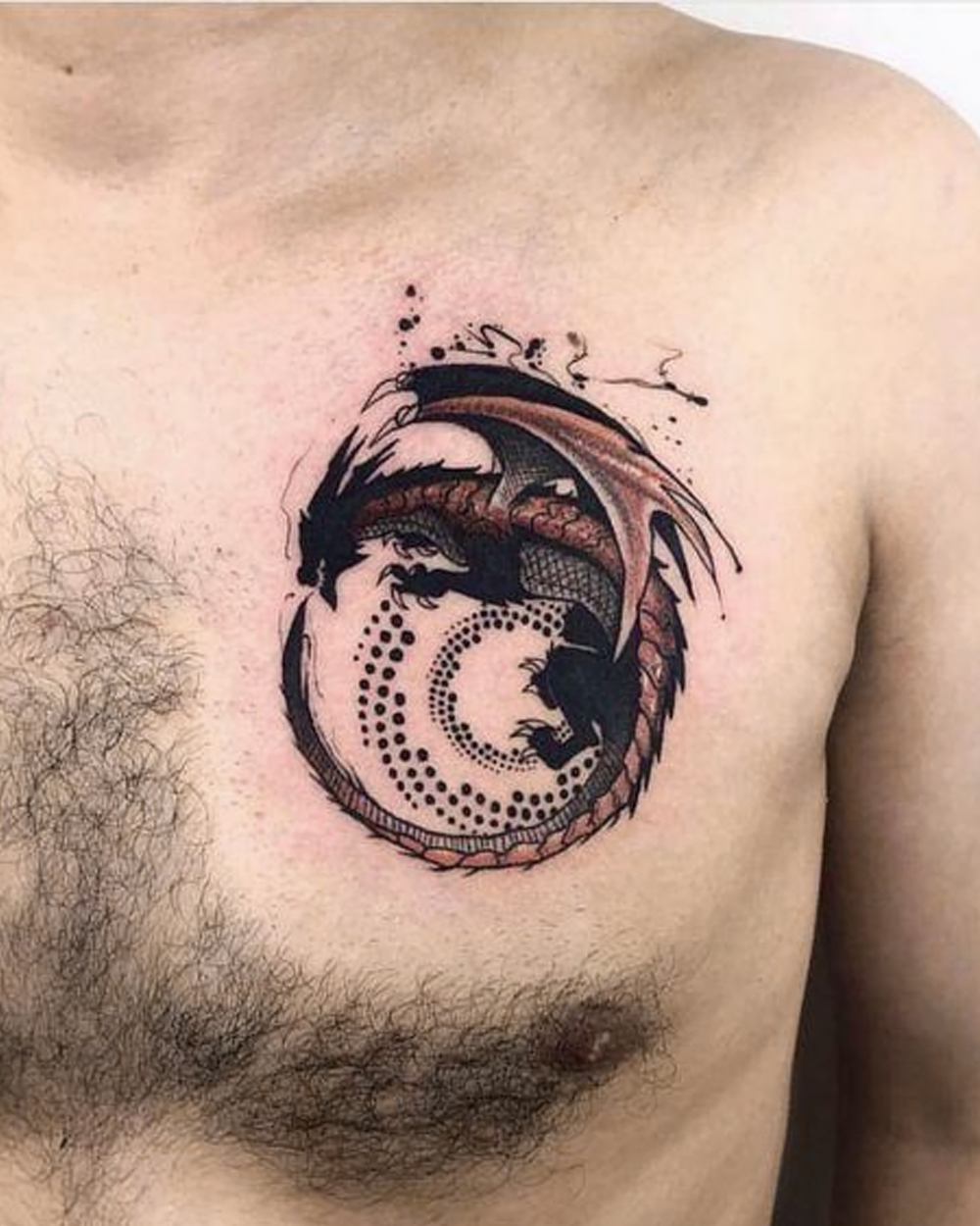 10 Fantastic simple ouroboros tattoos