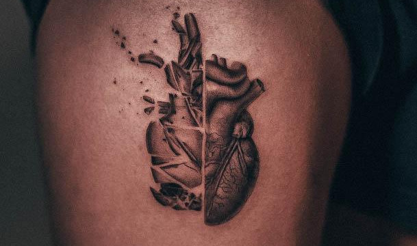 Mend Your Soul With a Broken Heart Tattoo