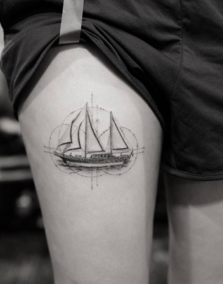Eye-catching And Unique: 60 Ship Tattoos Just For You — InkMatch
