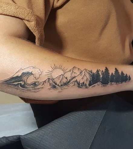 Tattoo uploaded by meagan bohrer • Watercolor tattoo maroon bells mountain  range • Tattoodo