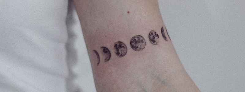 Moon phases tattoo