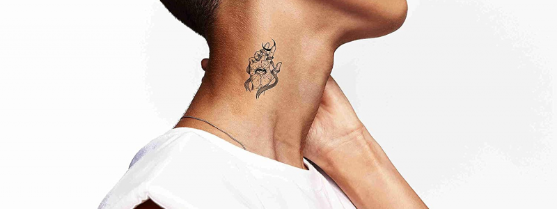 Be Unique With A Female Neck Tattoo: 50+ Modern Ideas