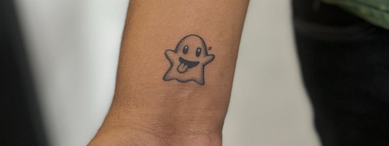 Out of Step Books & Gallery - Awesome little #ghost with #candle #tattoo  that @ricky_mo created and who has lots of rad #tattoos to check out. Visit  @ricky_mo 's page for more